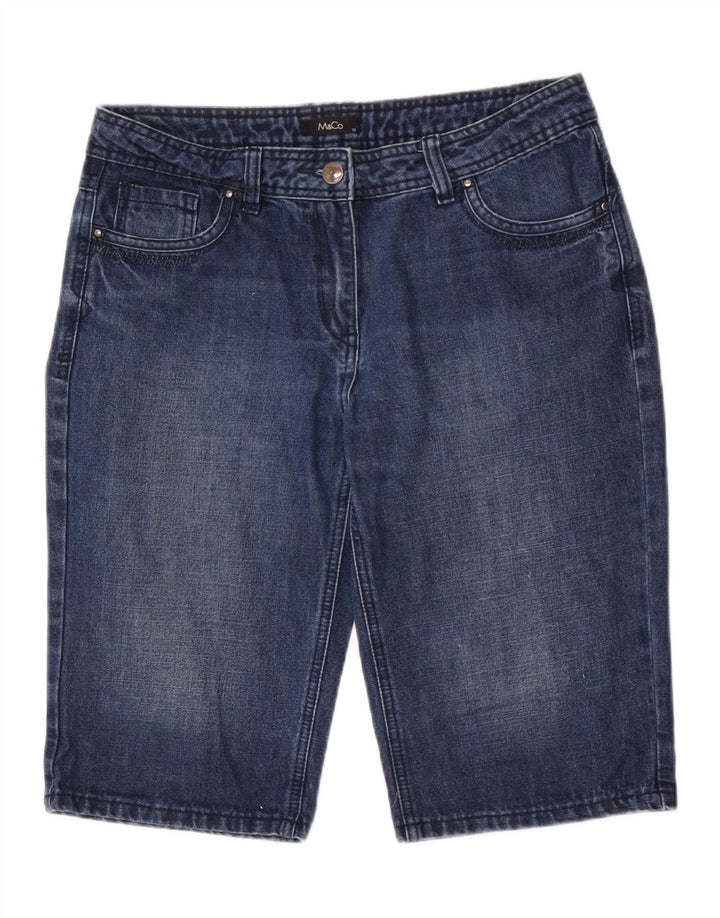 M&CO Γυναικείο τζιν σορτς US 10 Large W32 Μπλε βαμβακερό