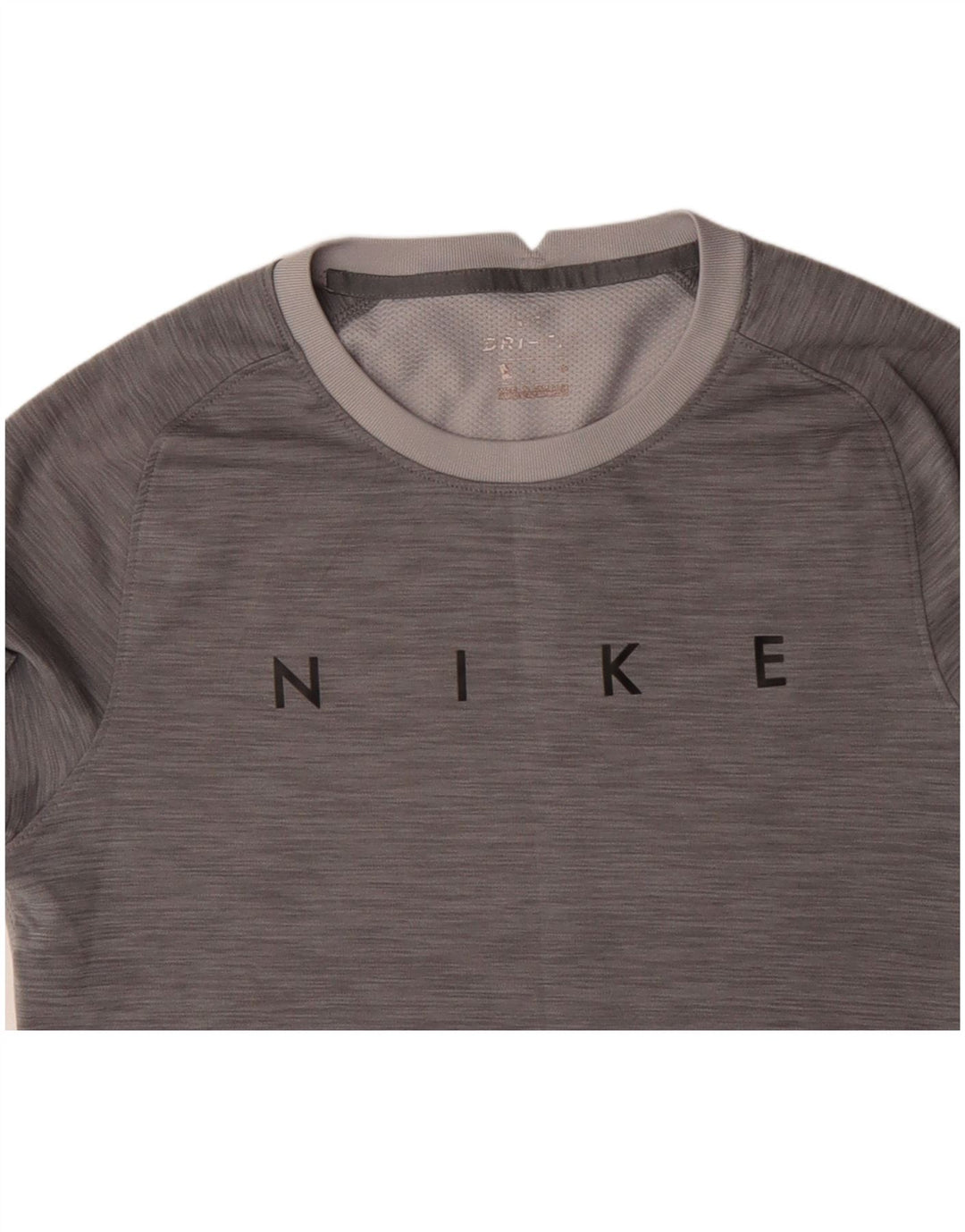 Ανδρικό γραφικό μπλουζάκι NIKE Dri Fit Top Small Grey Colorblock Polyester