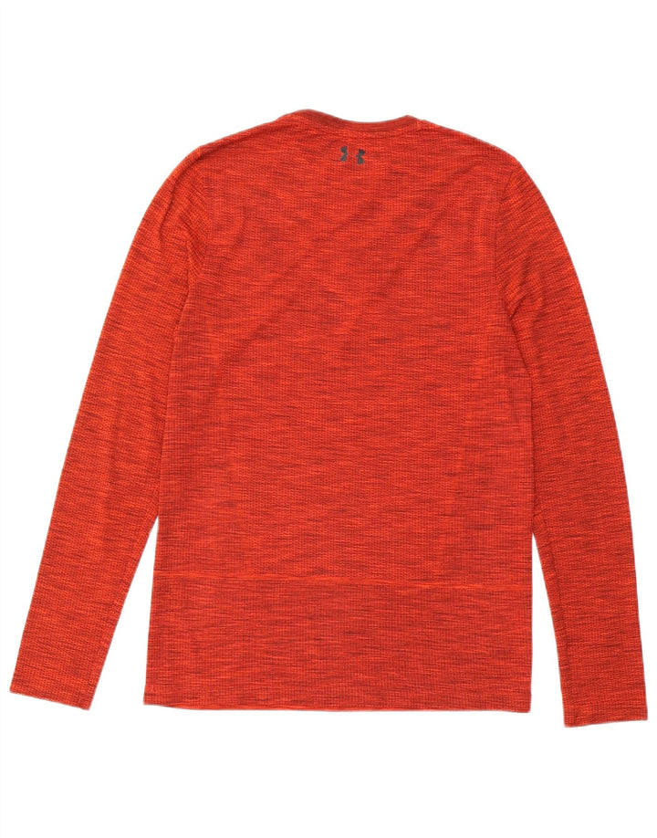 Under Armour Ανδρικό Heat Gear Top Μακρυμάνικο Μεσαίο Κόκκινο Flecked