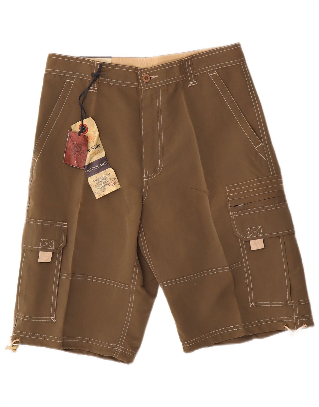 Blue Side Ανδρικό Σορτς Cargo Medium W30 Khaki Polyester