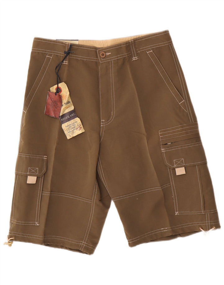 Blue Side Ανδρικό Σορτς Cargo Medium W30 Khaki Polyester