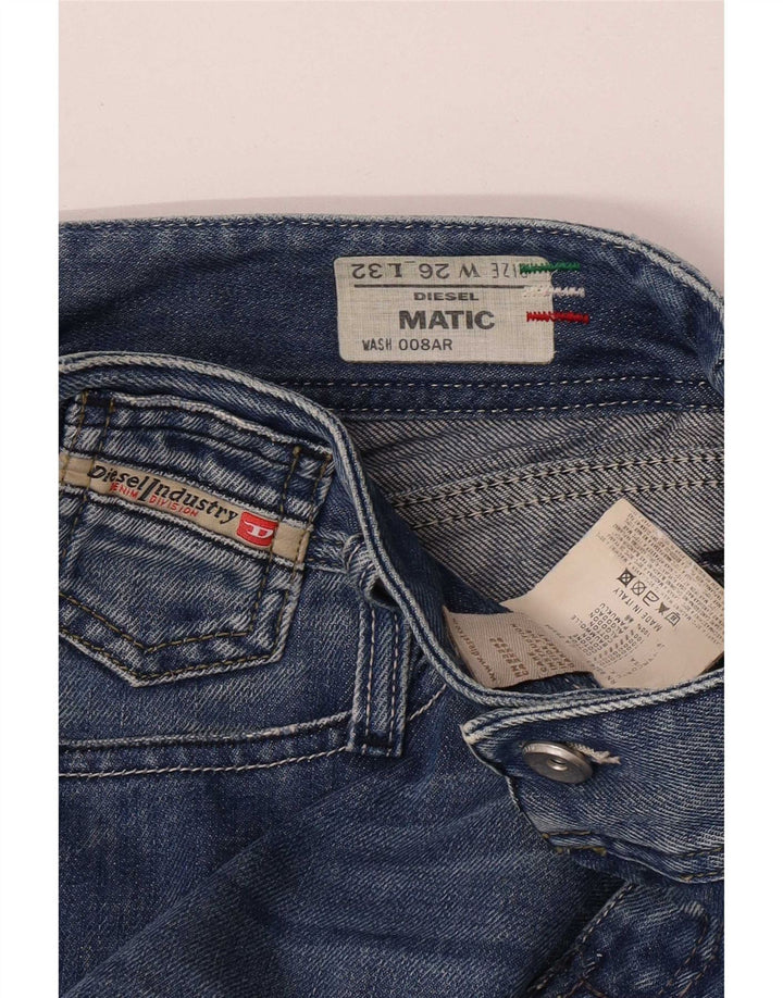 Diesel Γυναικείο Matic Distressed Slim Jeans W26 L32 Μπλε βαμβακερό