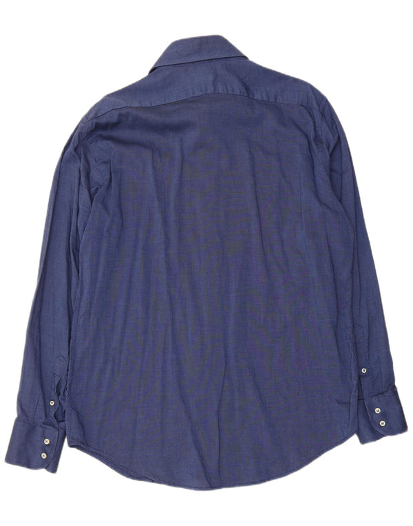 Ανδρικό πουκάμισο Benetton XL Navy Blue Cotton