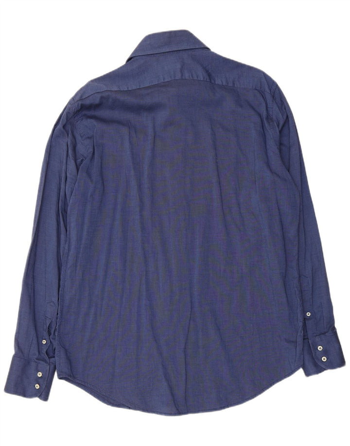 Ανδρικό πουκάμισο Benetton XL Navy Blue Cotton