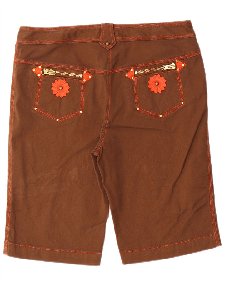 Fay Γυναικείο Casual Σορτς IT 46 Μεγάλο W32 Καφέ Βαμβακερό