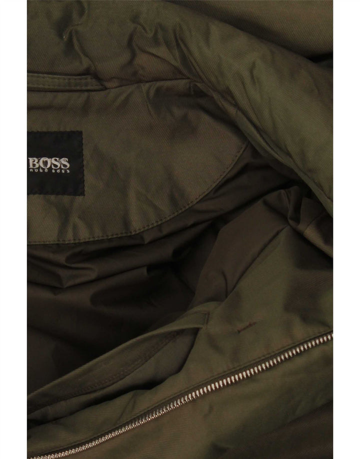 Ανδρικό πανωφόρι Hugo Boss UK 40 Large Green