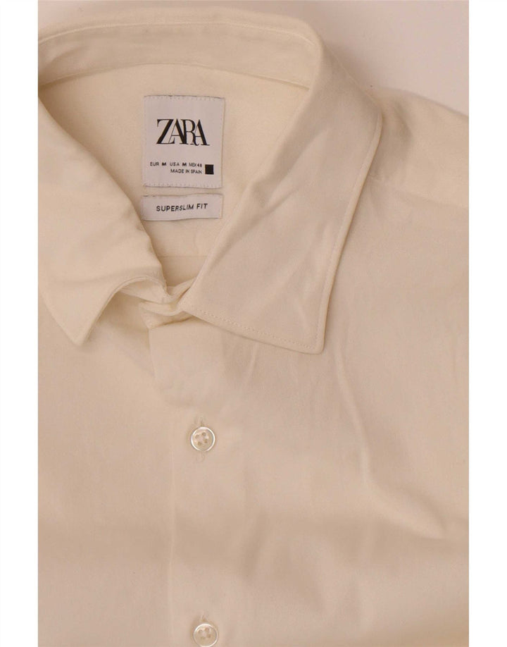 Ανδρικό πουκάμισο Zara Super Slim Fit Medium Off White