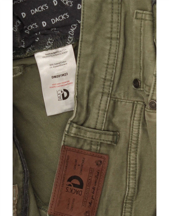 Ανδρικό τζιν Dack's Slim IT 50 Large W34 L30 Χακί βαμβακερό