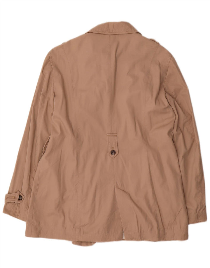Zara Γυναικεία καμπαρντίνα UK 16 Large Beige Cotton