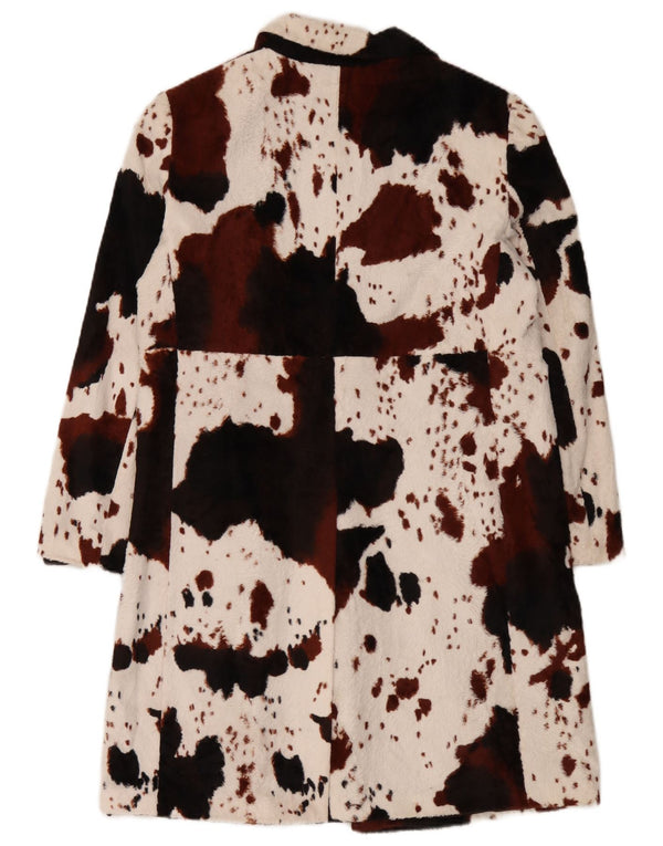 Betty Barclay Γυναικείο Πανωφόρι UK 14 Medium White Animal Print Βαμβακερό