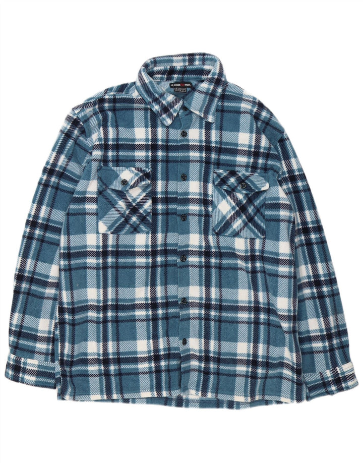 Atlas For Men Ανδρικό πουκάμισο Fleece Μεγάλο Μπλε Πολυεστέρας