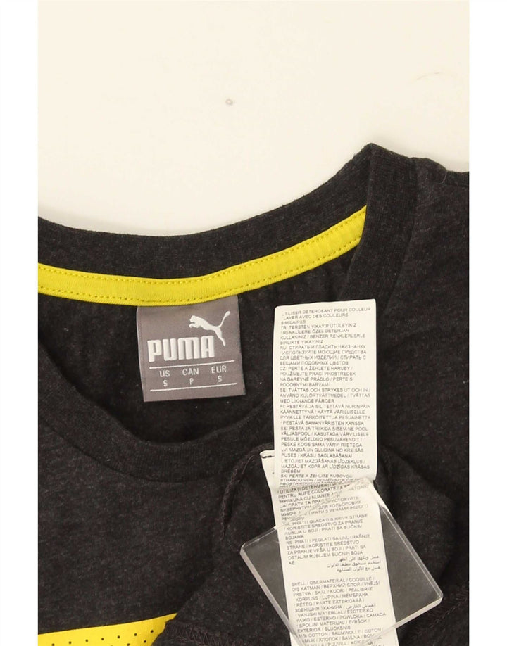 Ανδρικό γραφικό μπλουζάκι Puma Μικρό βαμβακερό γκρι