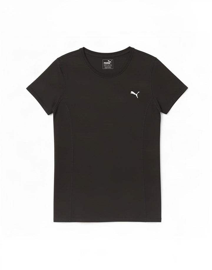 Puma Γυναικείο T-Shirt Top UK 10 Small Black Polyester