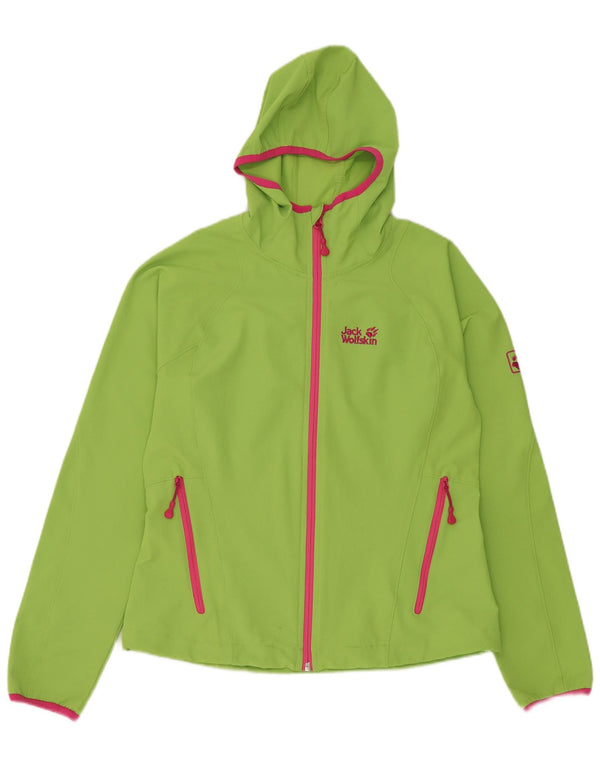 Jack Wolfskin γυναικεία φόρμα με κουκούλα Top Jacket UK 12/14 Medium Green
