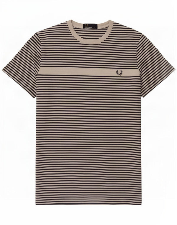 Fred Perry Ανδρικό T-Shirt Top Small White Ripe Βαμβακερό