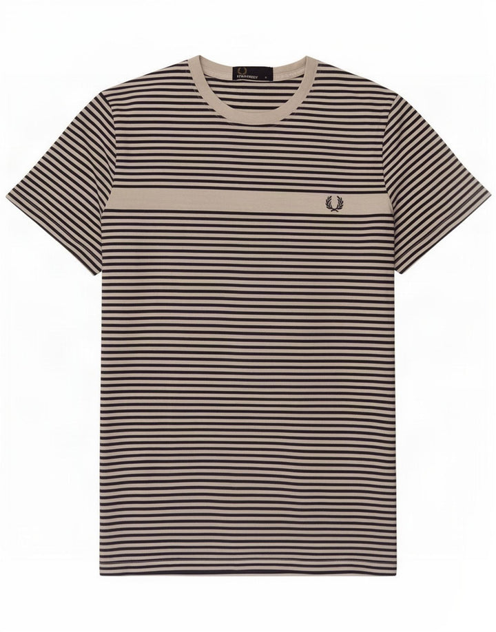 Fred Perry Ανδρικό T-Shirt Top Small White Ripe Βαμβακερό