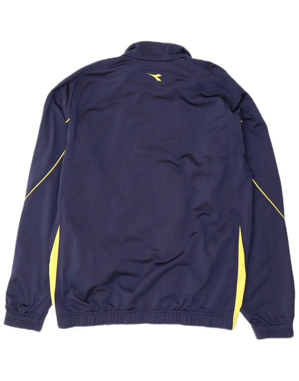 Diadora Ανδρική φόρμα φόρμας με γραφικές φόρμες Top Jacket Large Navy Blue Colourblock