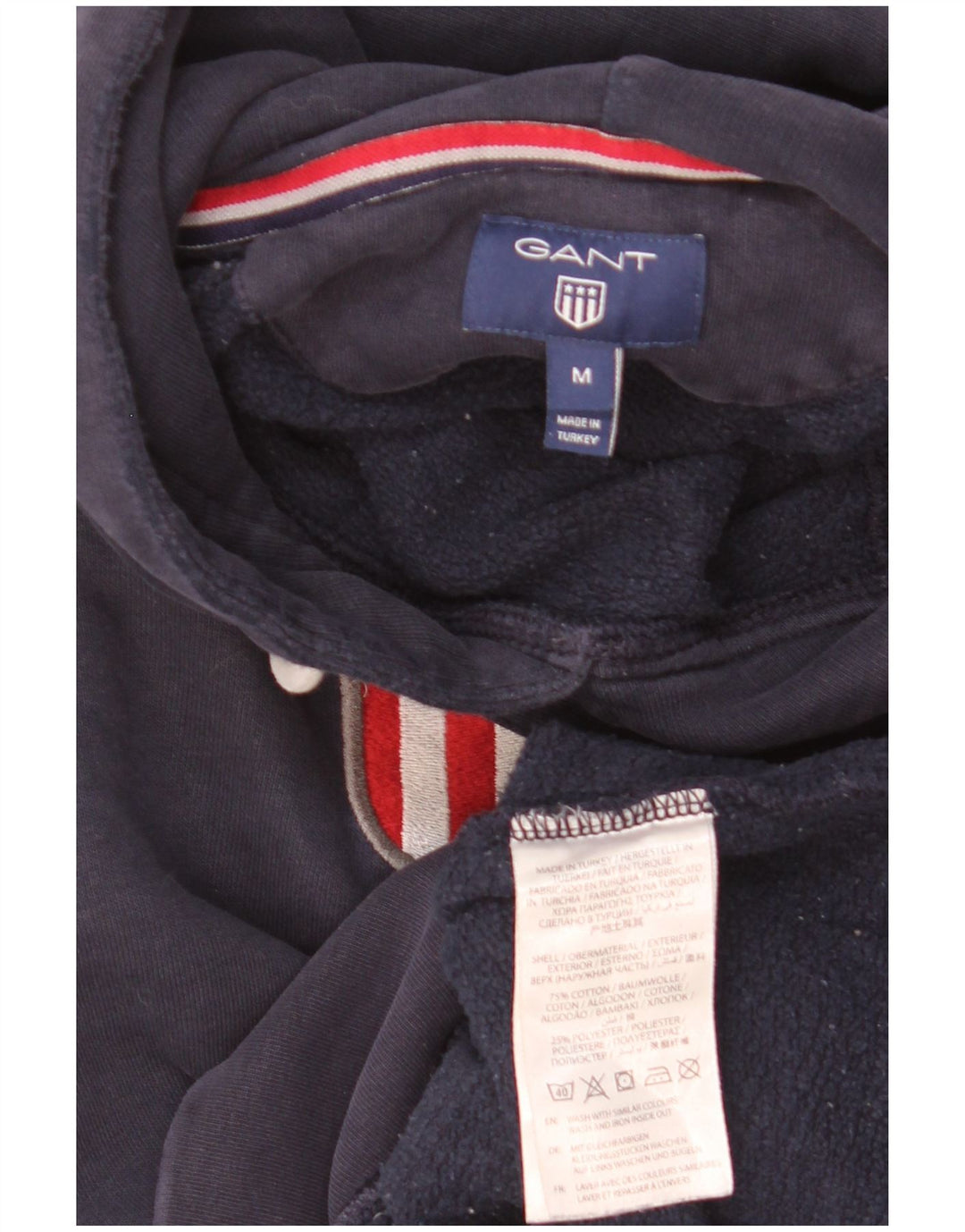 Ανδρικό Gant Graphic Hoodie Jumper Medium Navy Blue βαμβακερό