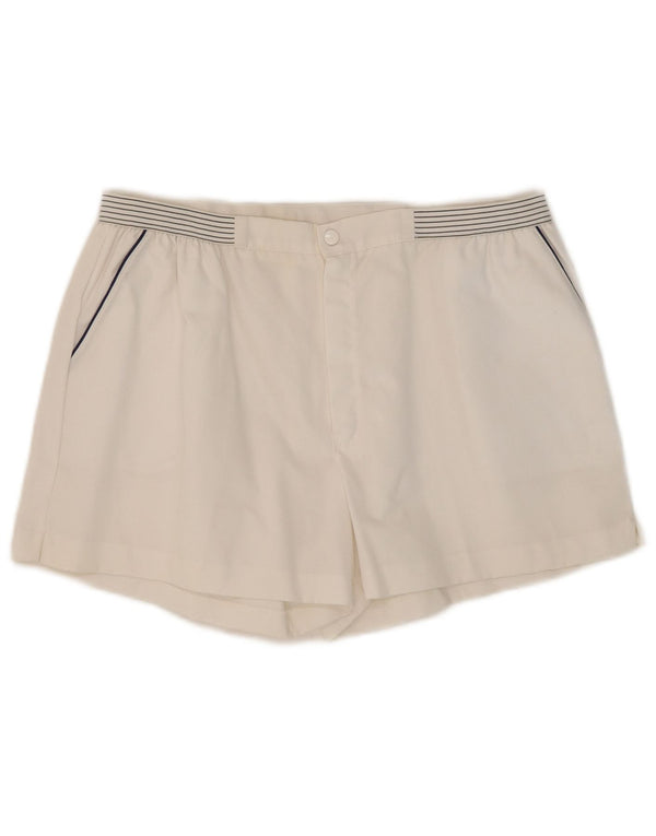Vintage ανδρικό casual σορτς W32 Βαμβακερό μεσαίο λευκό ριγέ