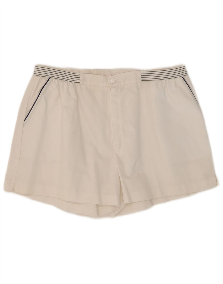 Vintage ανδρικό casual σορτς W32 Βαμβακερό μεσαίο λευκό ριγέ