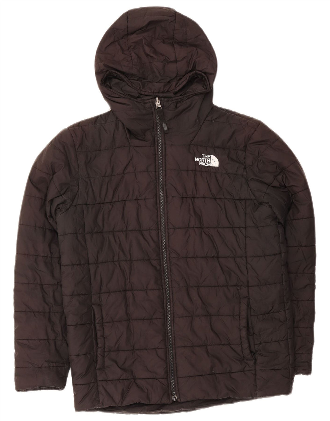 THE NORTH FACE Μπουφάν με κουκούλα για αγόρια 11-12 ετών μαύρο