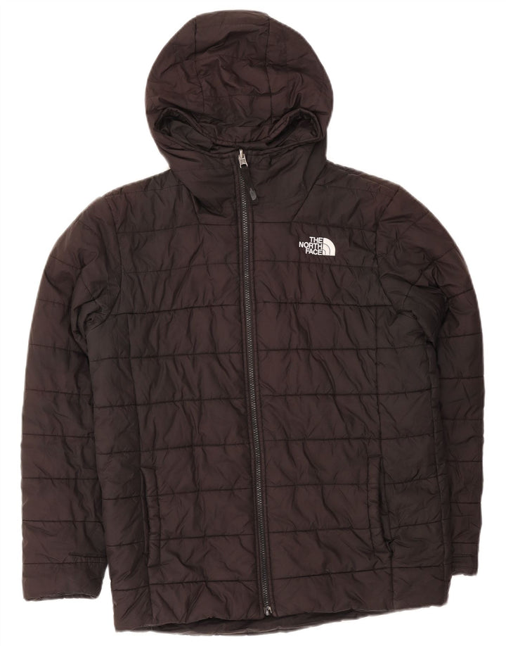 THE NORTH FACE Μπουφάν με κουκούλα για αγόρια 11-12 ετών μαύρο