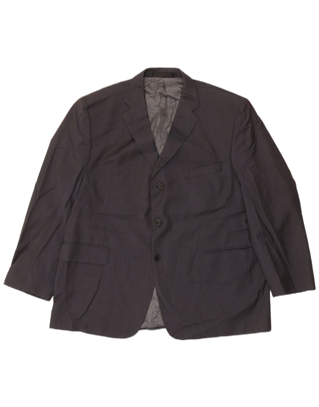 Marks & Spencer Ανδρικό σακάκι σακάκι με 3 κουμπιά UK 46 3XL Navy Blue Wool