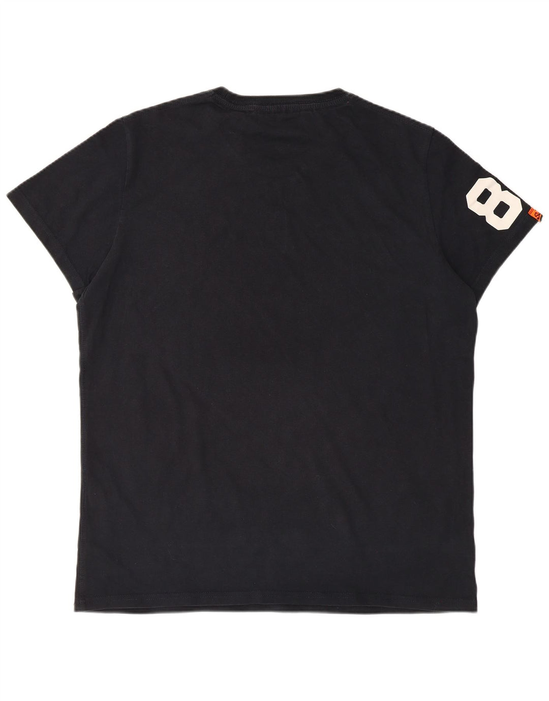 Superdry Ανδρικό γραφικό T-Shirt Top 2XL Μαύρο βαμβακερό