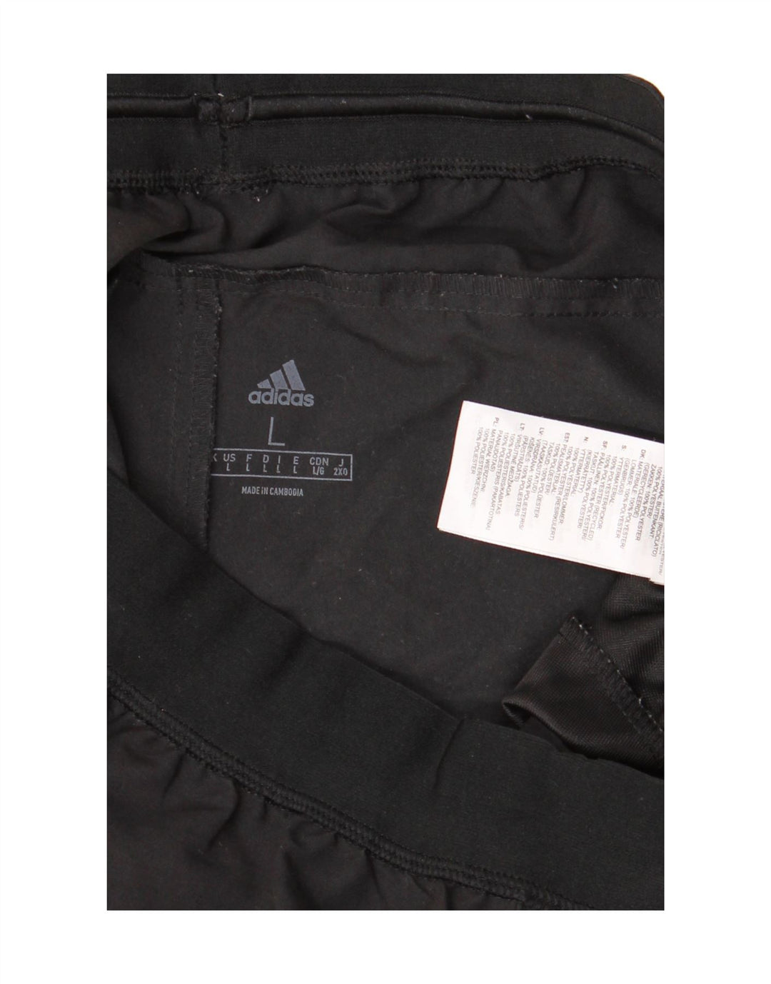 Ανδρική αθλητική φόρμα Adidas Παντελόνι μεγάλο μαύρο πολυεστέρα