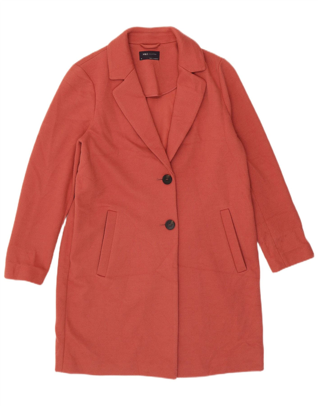 Marks & Spencer Γυναικείο Πανωφόρι UK 14 Medium Pink Polyester