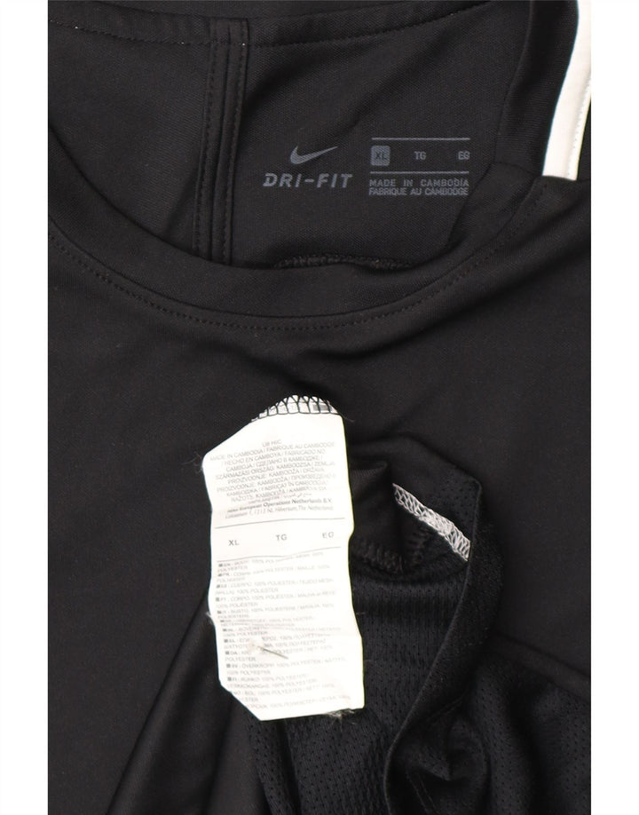 Ανδρικό T-Shirt Nike Dri Fit Top XL Μαύρο πολυεστέρα