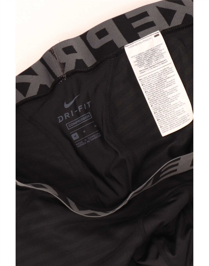 Ανδρικά γραφικά κολάν Nike Dri Fit, μεσαίο μαύρο ριγέ πολυεστέρα
