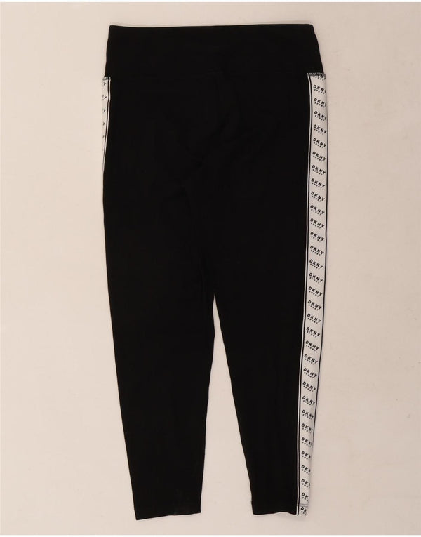 Γυναικεία γραφικά Crop κολάν Dkny UK 14 Large Black Colourblock Βαμβακερά