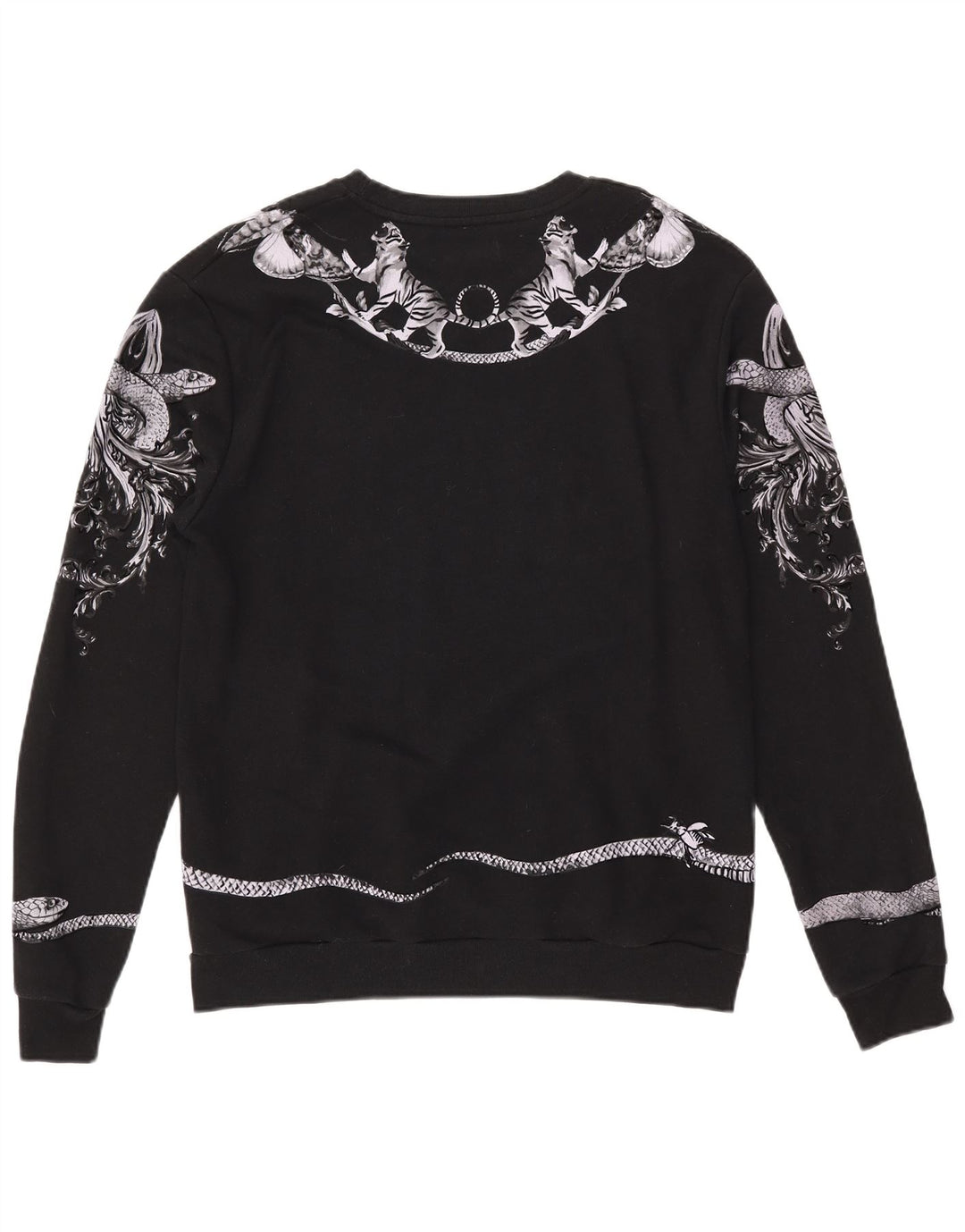 Ανδρικό γραφικό φούτερ Zara Jumper XL Μαύρο βαμβακερό