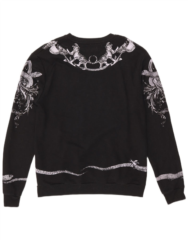 Ανδρικό γραφικό φούτερ Zara Jumper XL Μαύρο βαμβακερό