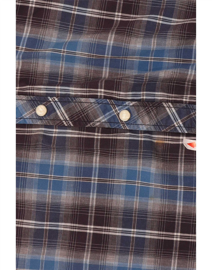 Ανδρικό πουκάμισο Lee Slim Fit Large Blue Check Cotton