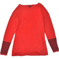 NAUTICA Womens Boat Neck Jumper Sweater UK 14 Medium Red Cotton | Vintage Nautica | Thrift | Second-Hand Nautica | Used Clothing | Messina Hembry 