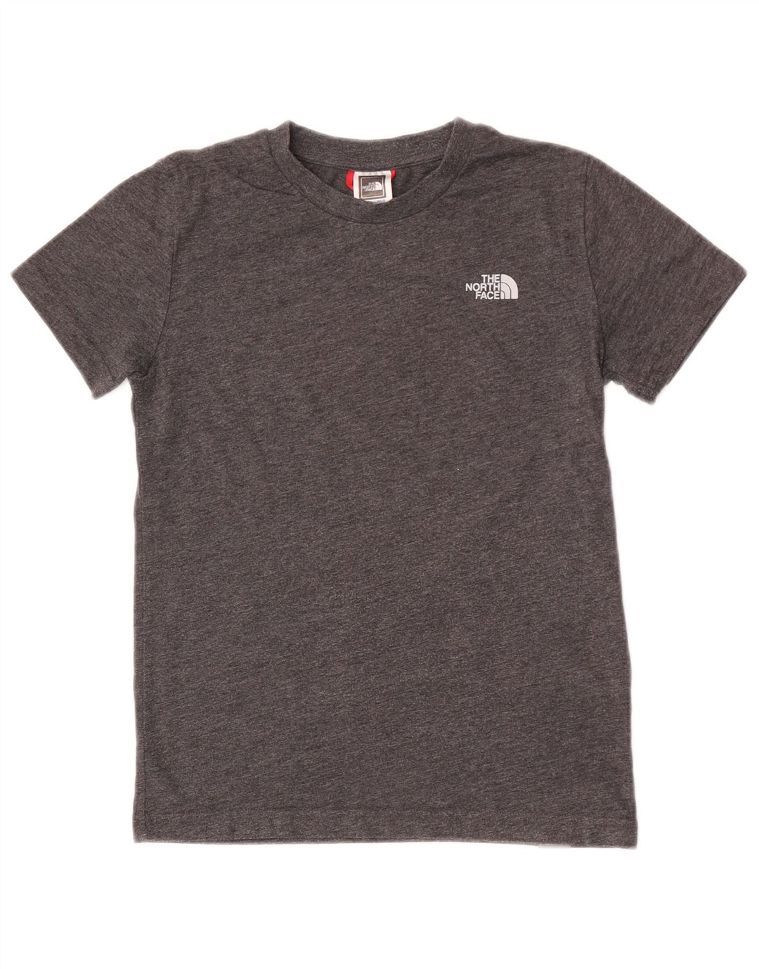 The North Face Boys T-Shirt Top 9-10 Years Medium Grey Cotton