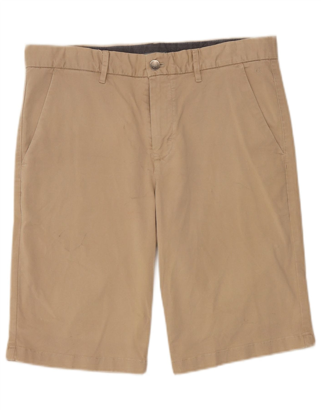 Ανδρικό σορτς Chino Calvin Klein W32 Βαμβακερό μεσαίο μπεζ