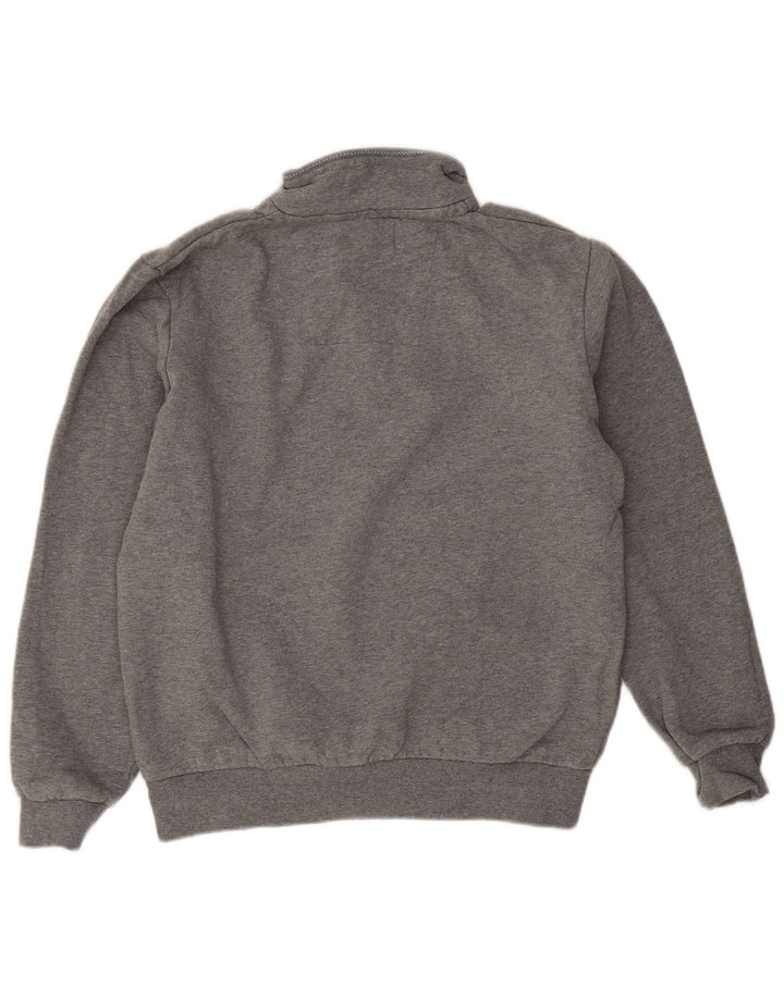Ανδρικό φούτερ με φερμουάρ Crew Clothing, μεσαίο βαμβακερό γκρι