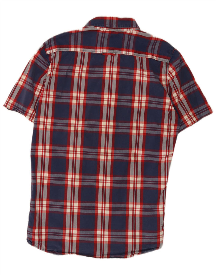 Ανδρικό κοντομάνικο πουκάμισο Superdry, μεσαίο μπλε ναυτικό, βαμβακερό