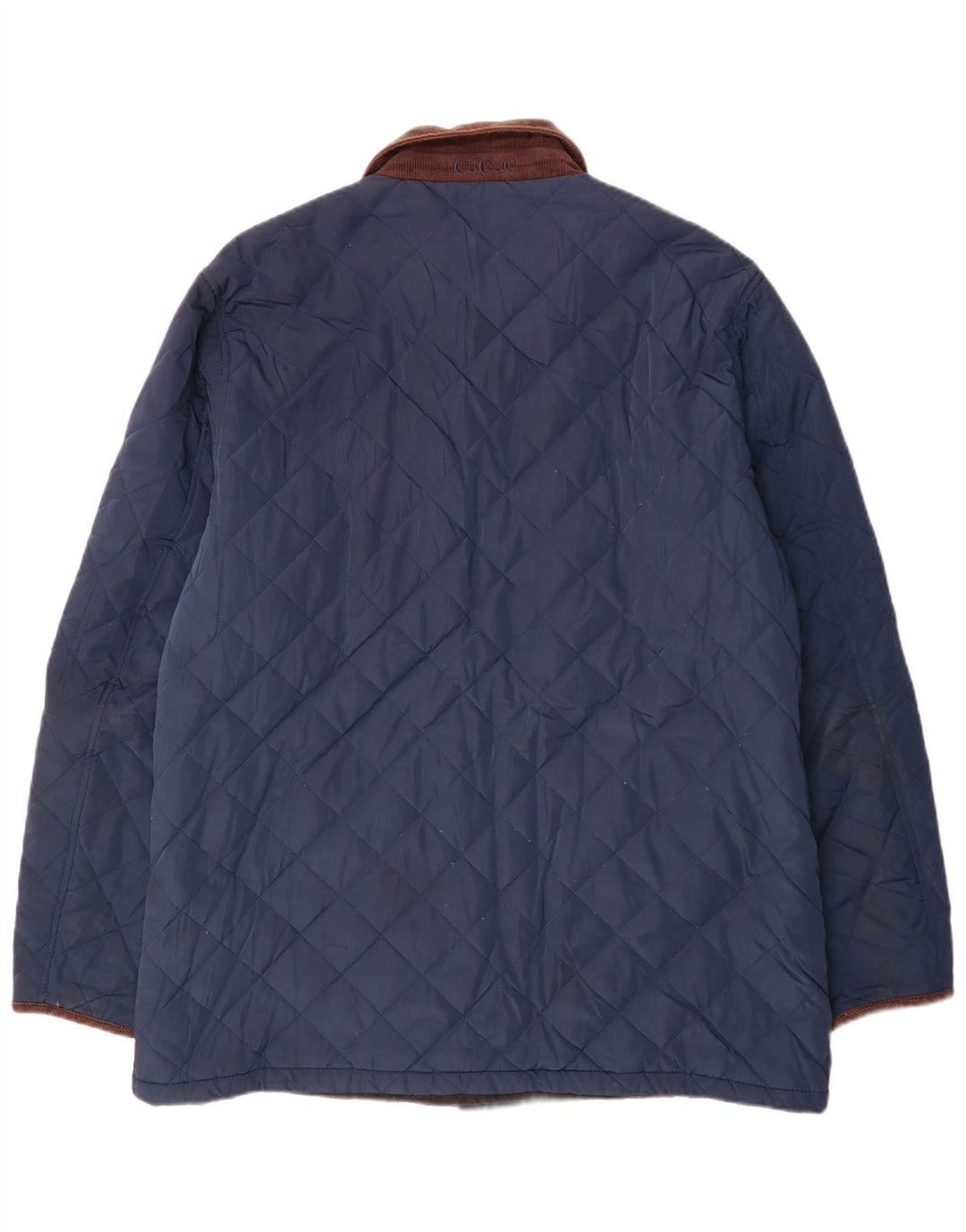Crew Clothing Ανδρικό καπιτονέ μπουφάν UK 44 2XL Navy Blue Colorblock Πολυεστέρας
