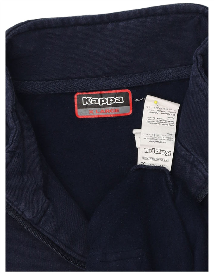 Ανδρική φόρμα Kappa Top Jacket Μεγάλο Navy Blue από βαμβάκι