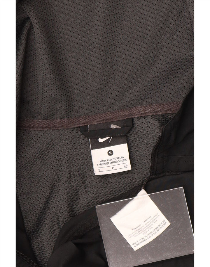 NIKE Mens Hooded Anorak Jacket UK 36 Small Black Polyester