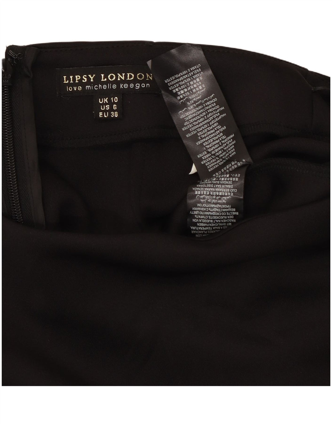 Lipsy Γυναικεία Pencil Φούστα UK 10 Small W27 Black Polyester