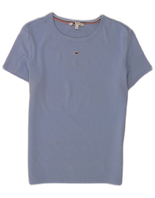 Tommy Hilfiger Γυναικείο T-Shirt Top UK 12 Medium Blue Cotton