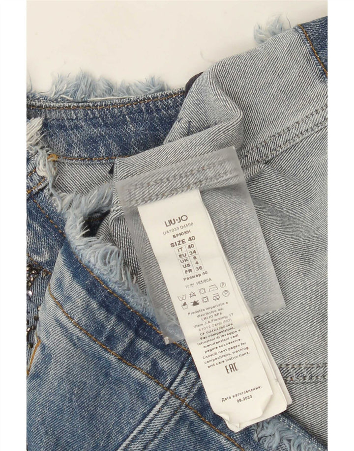 Liu Jo Γυναικείο Τζιν Μπουφάν UK 8 Small Blue Cotton