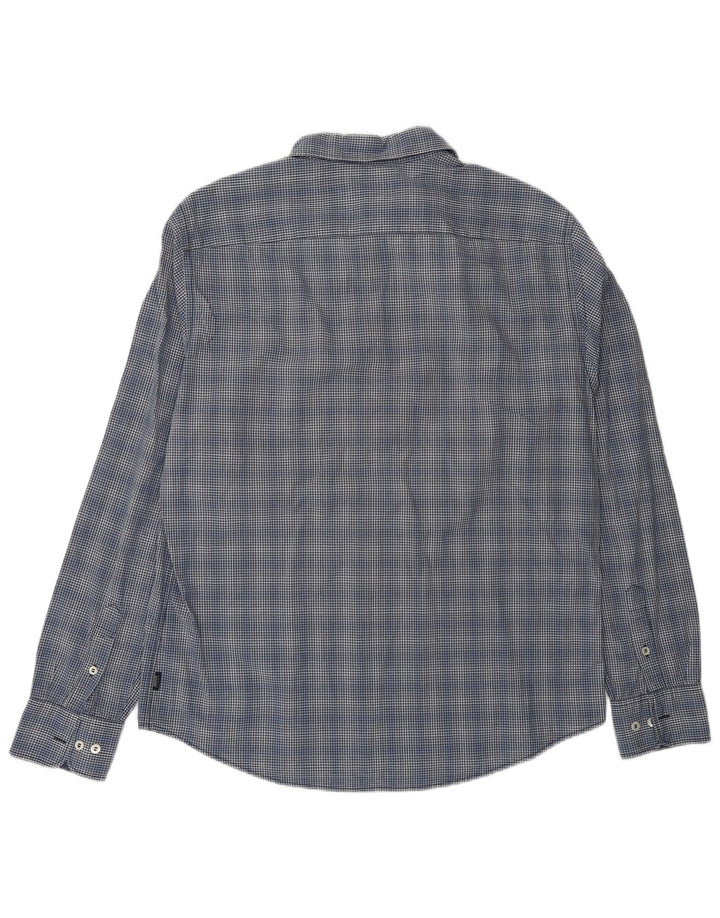 Armani Jeans Ανδρικό πουκάμισο XL Navy Blue Gingham