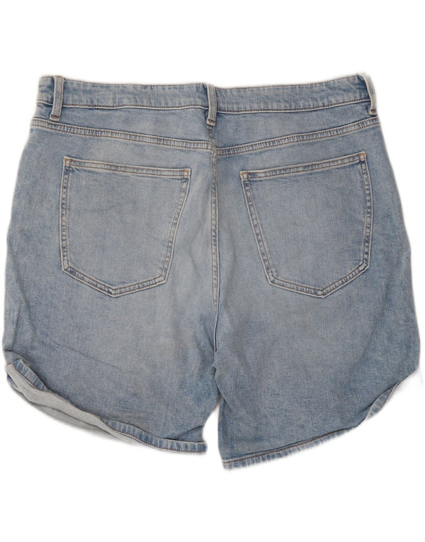 Marks & Spencer Γυναικείο Boyfriend τζιν σορτς UK 16 μεγάλο W38 μπλε
