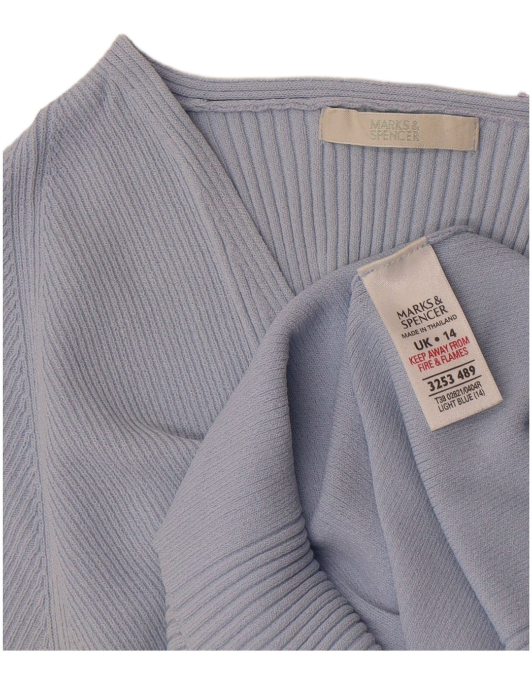 Marks & Spencer Γυναικείο T-Shirt τοπ 14 μεσαίου μπλε βισκόζη